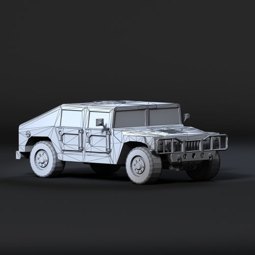 Humvee 3D model Low-poly 3D model 3D Print 365236