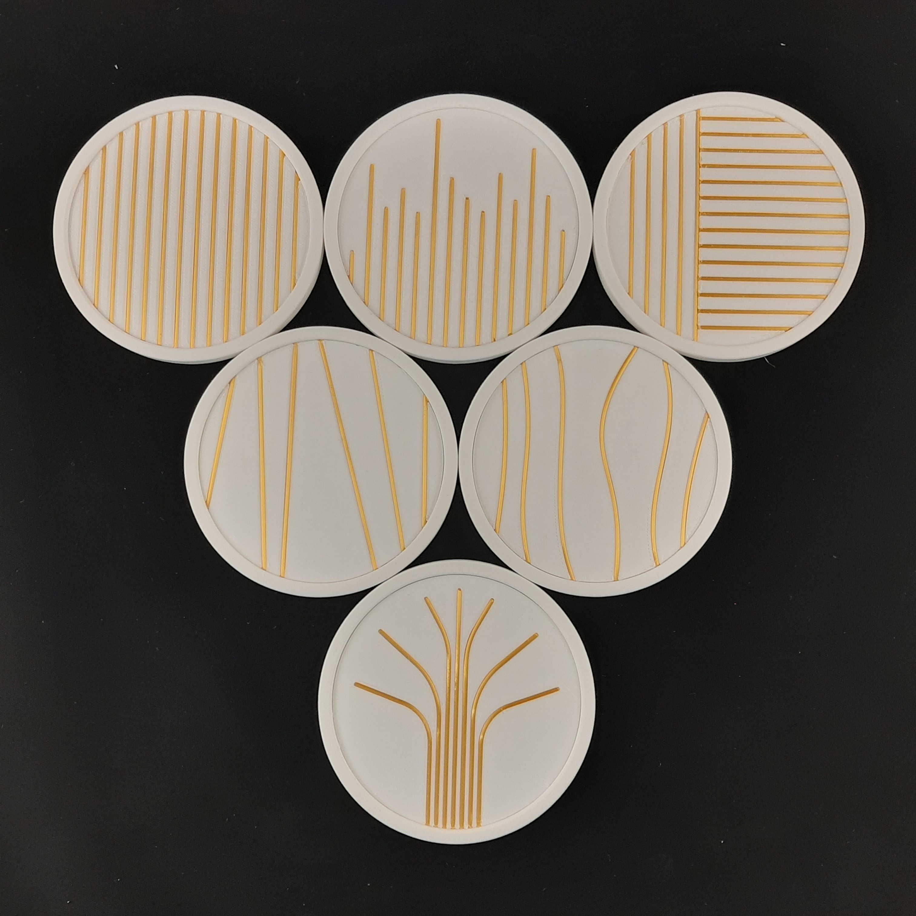 Filament Insert Designer Coaster Set 3D-PRINTABLE 3D Print 365423