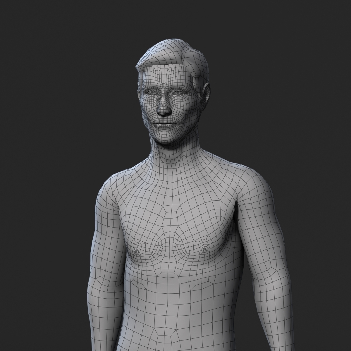 3D Printed Animated Naked Old Man-Rigged 3d game character Low-poly by  igorkol1994 | Pinshape