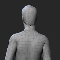 Animated Naked Old Man-Rigged 3d game character Low-poly - Thumbnail 6