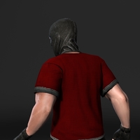 Animated Gang Man-Rigged 3d game character Low-poly 3D model  - Thumbnail 2