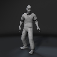 Animated Gang Man-Rigged 3d game character Low-poly 3D model  - Thumbnail 6