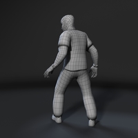 Animated Gang Man-Rigged 3d game character Low-poly 3D model  - Thumbnail 7