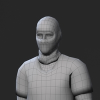 Animated Gang Man-Rigged 3d game character Low-poly 3D model - Thumbnail 9