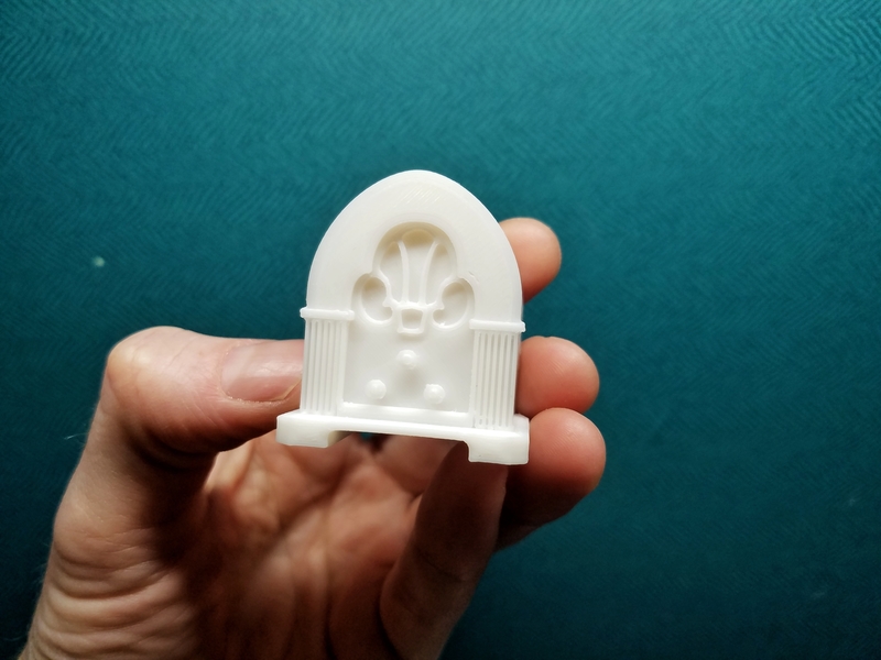 Dollhouse Miniature Cathedral Radio 1:12 Scale