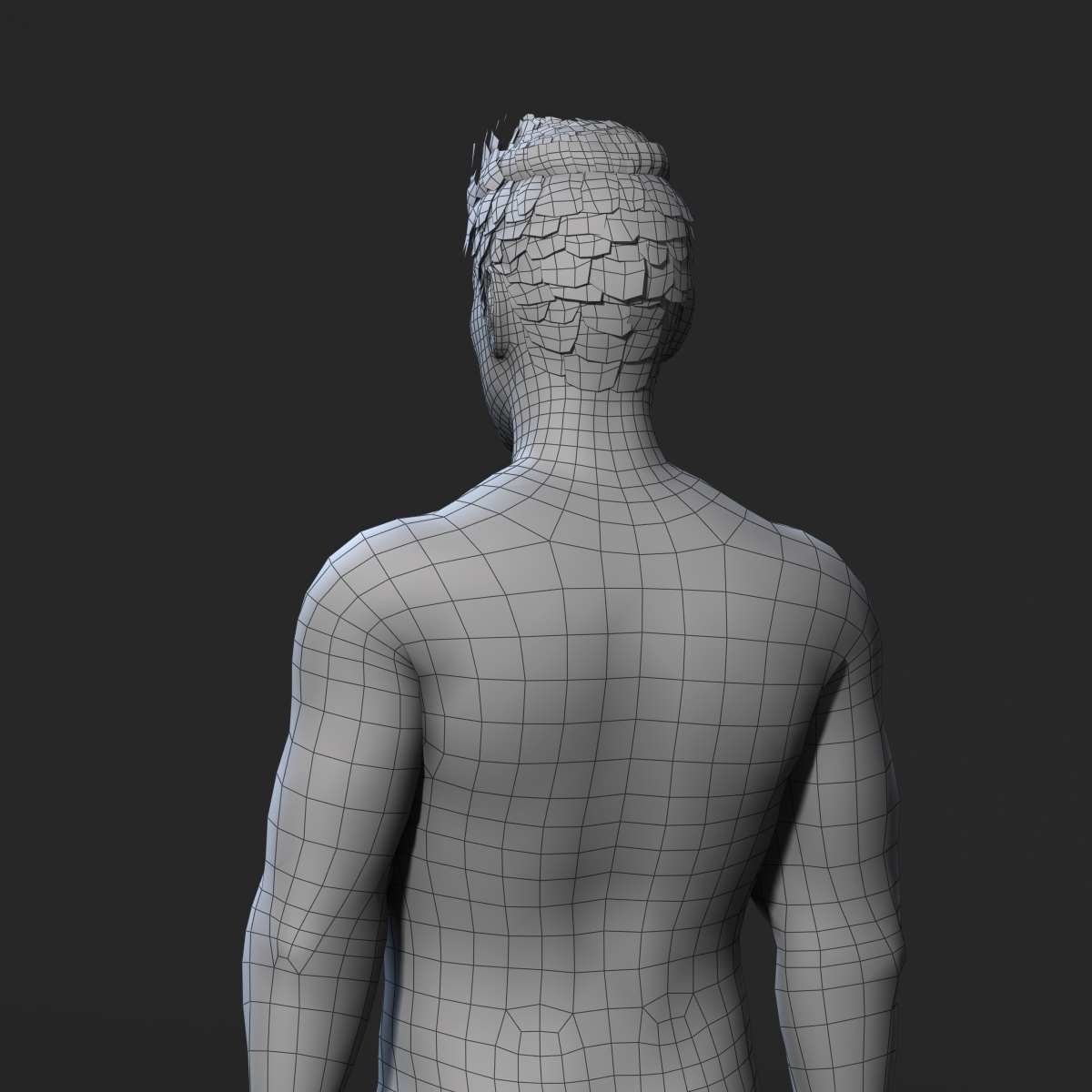 3D Printed Animated Naked Man-Rigged 3d game character Low-poly 3D model by  igorkol1994 | Pinshape