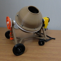 Small concrete mixer 3D 3D Printing 365523