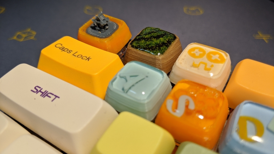 Dish of resin keycap (XDA like) 3D Print 365614