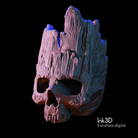 Small Groot skull 3D Printing 365673