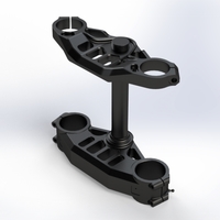 Small Triple Clamp for Yamaha R1 3D Printing 365938