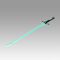 Sao Kirtos Dark Repulser Sword cosplay prop weapon - Thumbnail 6