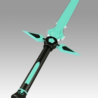 Sao Kirtos Dark Repulser Sword cosplay prop weapon - Thumbnail 8