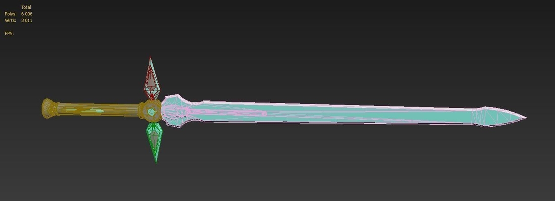 Sao Kirtos Dark Repulser Sword cosplay prop weapon 3D Print 366194