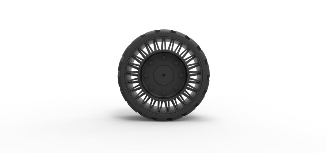 Diecast Twheel version 2 from Front loader 3D Print 366199