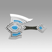 World Of Warcraft Shadowlands Axe Bastion Cosplay - Thumbnail 7