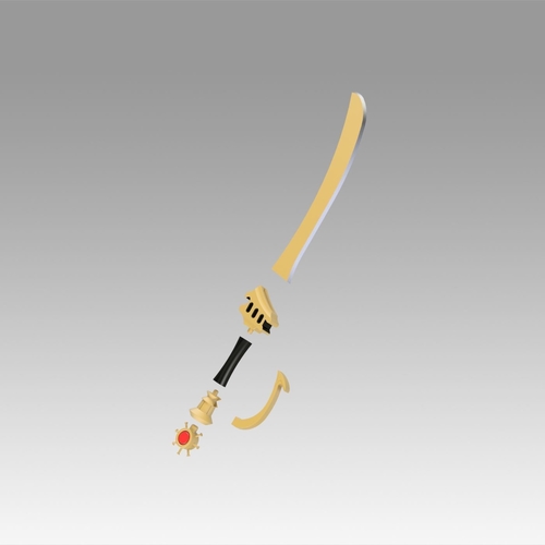 Fire Emblem Awakening Sol Katti Sword Cosplay Weapon Prop  3D Print 366500