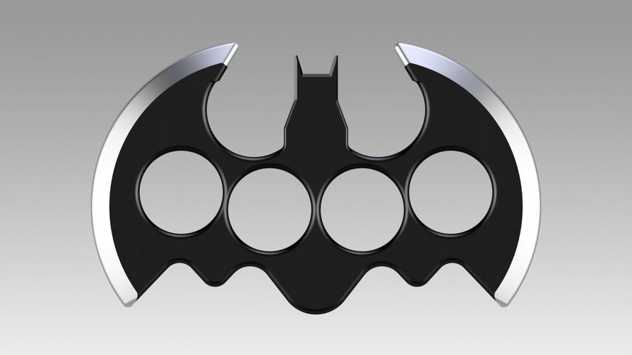 Brass knuckles batman cosplay prop weapon replica 3D Print 366568