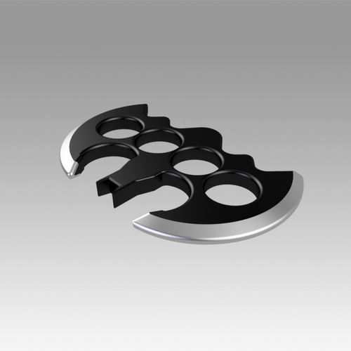 Brass knuckles batman cosplay prop weapon replica 3D Print 366574