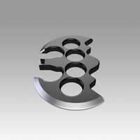 Brass knuckles batman cosplay prop weapon replica - Thumbnail 8