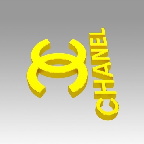 3D Printed Chanel logo by blackeveryday | Pinshape