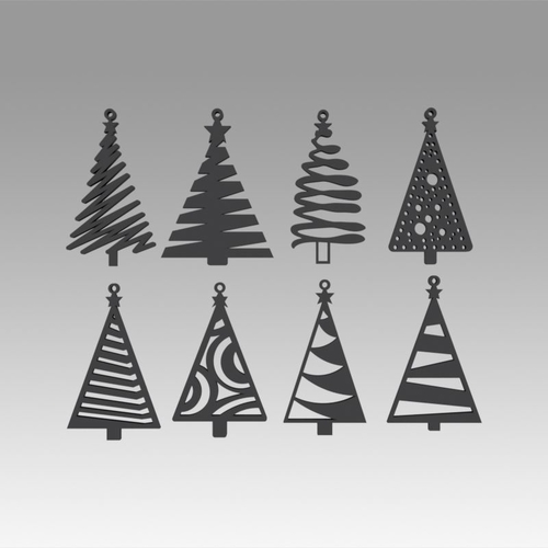 Christmas tree toy set 3D Print 366591