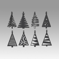 Small Christmas tree toy set 3D Printing 366591