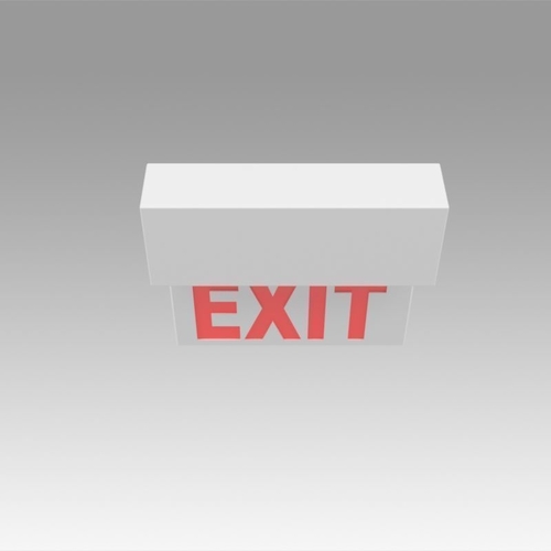 Exit Sign 3D Print 366631