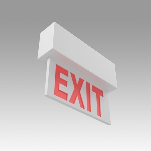 Exit Sign 3D Print 366632