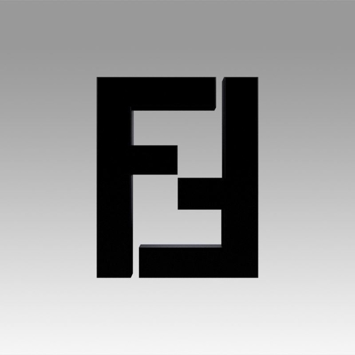 3D Printed Fendi logo by blackeveryday 