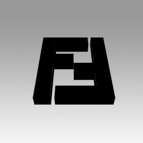 Fendi logo 3D Print 366641