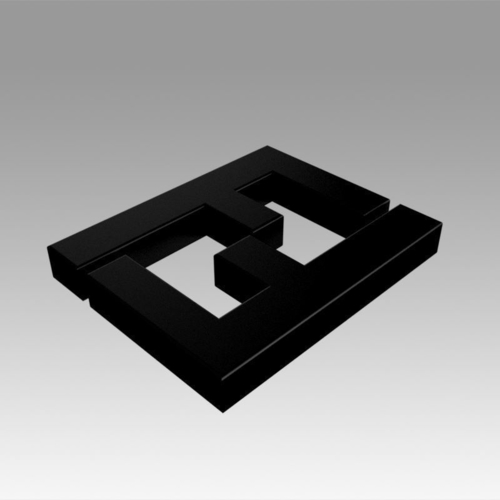 Fendi logo 3D Print 366642
