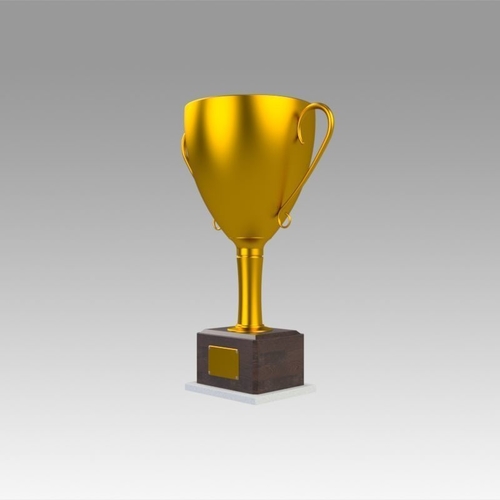 Golden Trophy 3D Print 366652
