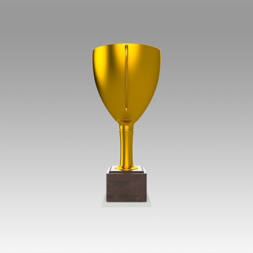 Golden Trophy 3D Print 366653