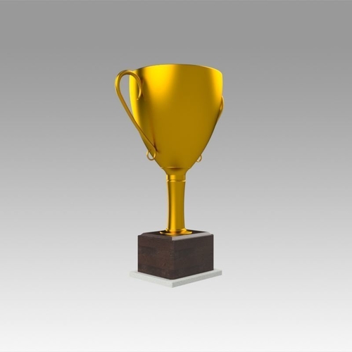 Golden Trophy 3D Print 366655