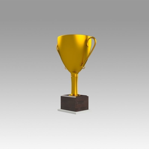 Golden Trophy 3D Print 366657
