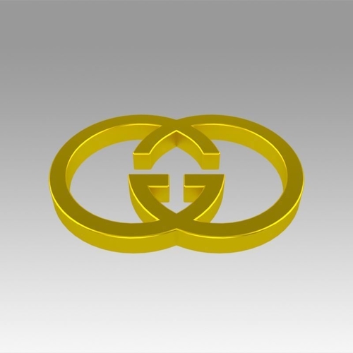 Gucci logo 3D Print 366666