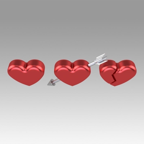 Heart love set 3D Print 366683