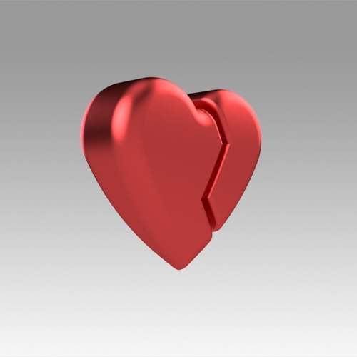 Heart love broken 3D Print 366688