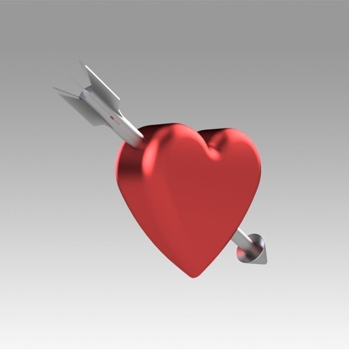 Heart with arrow 3D Print 366693