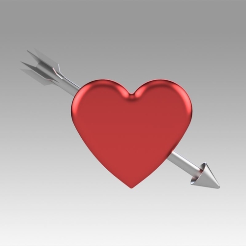 Heart with arrow 3D Print 366694