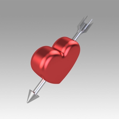 Heart with arrow 3D Print 366696