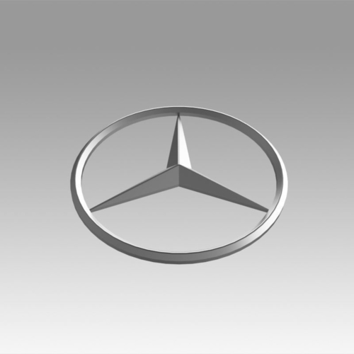 3D Mercedes Benz Logo 3D model 3D printable