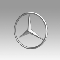 Small Mercedes logo 3D Printing 366962