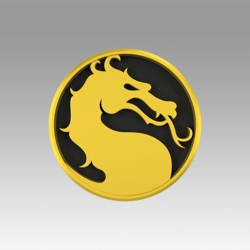 Mortal Kombat logo 3D Print 366963