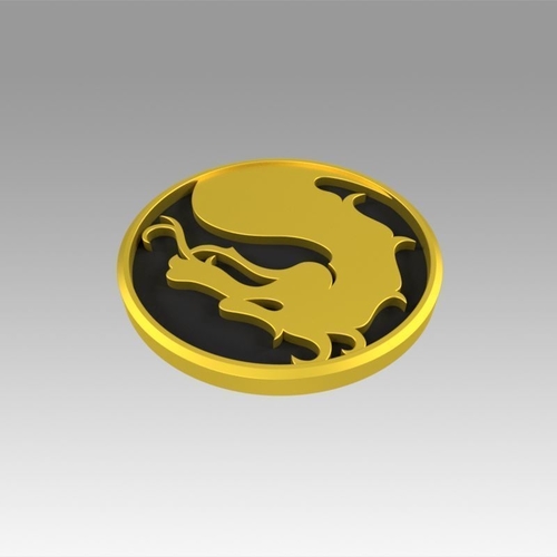 Mortal Kombat logo 3D Print 366968