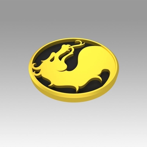 3D Printed Mortal Kombat logo by blackeveryday | Pinshape