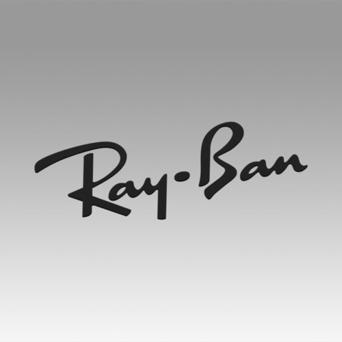 3D Printed Ray ban logo by blackeveryday | Pinshape