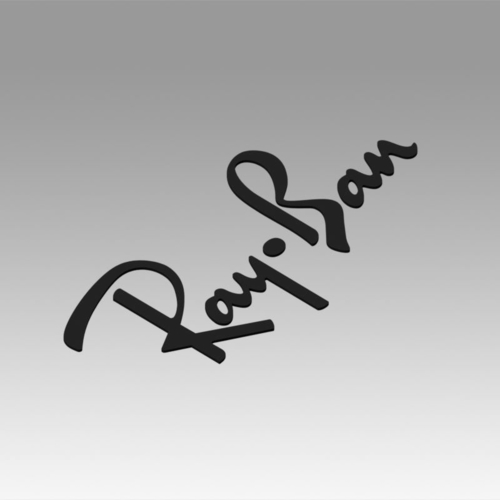 Ray ban logo 3D Print 367018