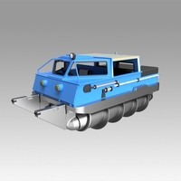 Small Screw terrain vehicle 3D Printing 367027