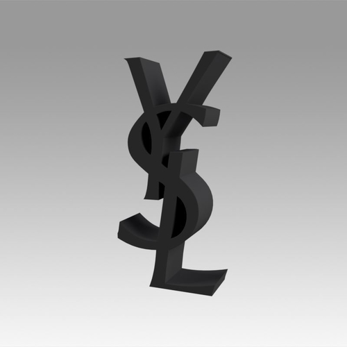 Yves Saint Laurent logo 3D Print 367077